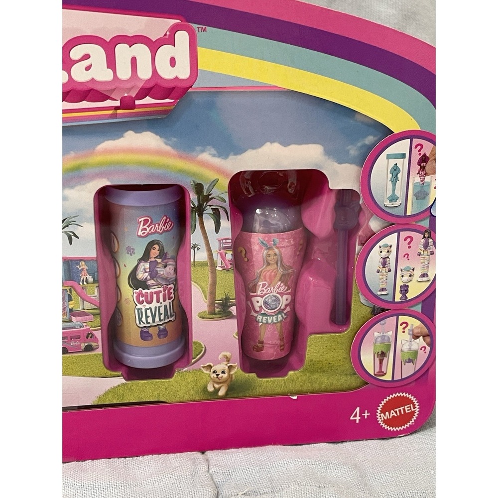 NEW Barbie Mini Barbieland 5-Pack Pop Cutie & Color Reveal 1.5" Mini Doll - Picture 2 of 3
